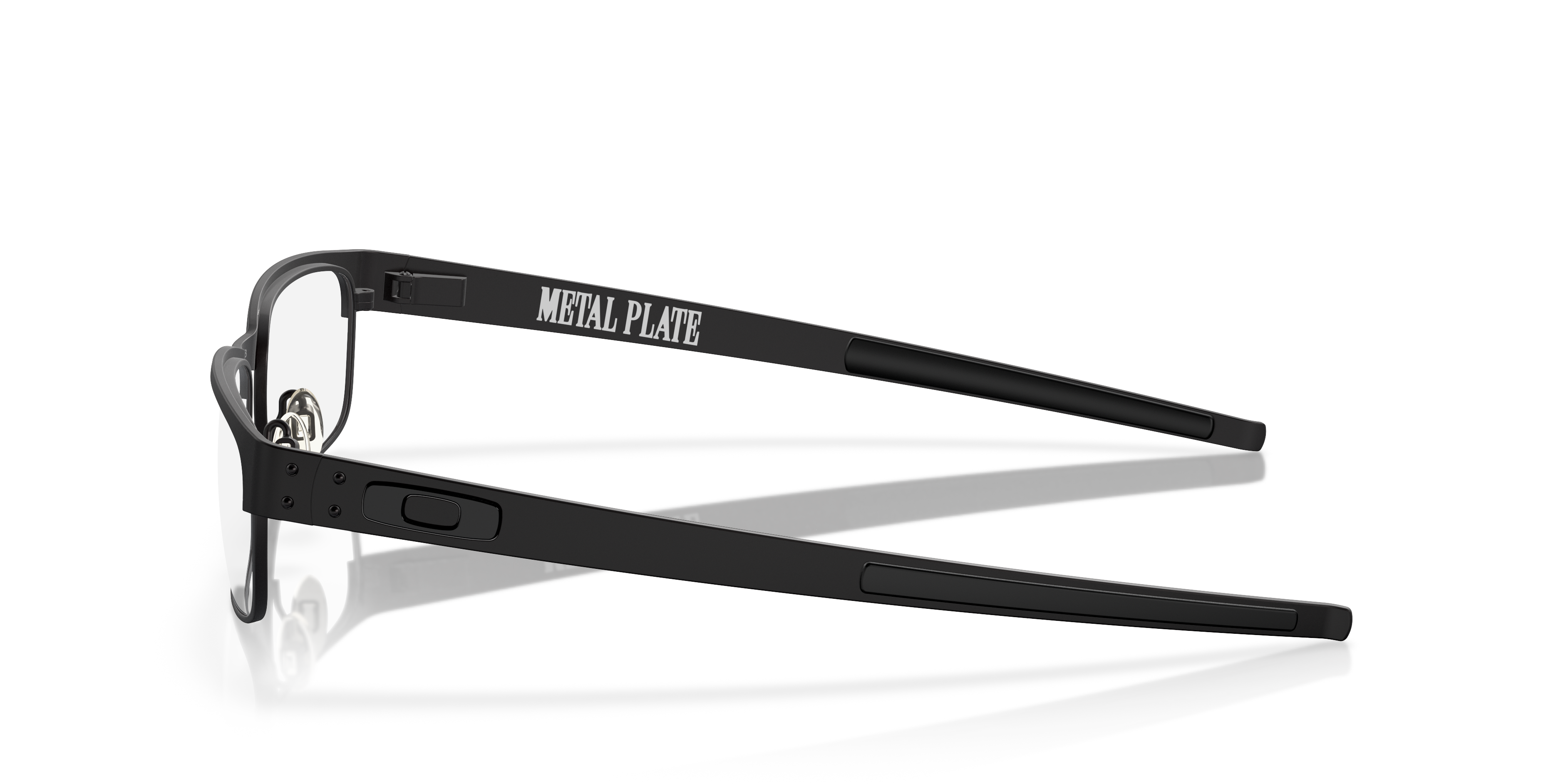 Oakley OX5038 Metal Plate Men's Rectangle Eyeglass Frames - Matte Black Frame