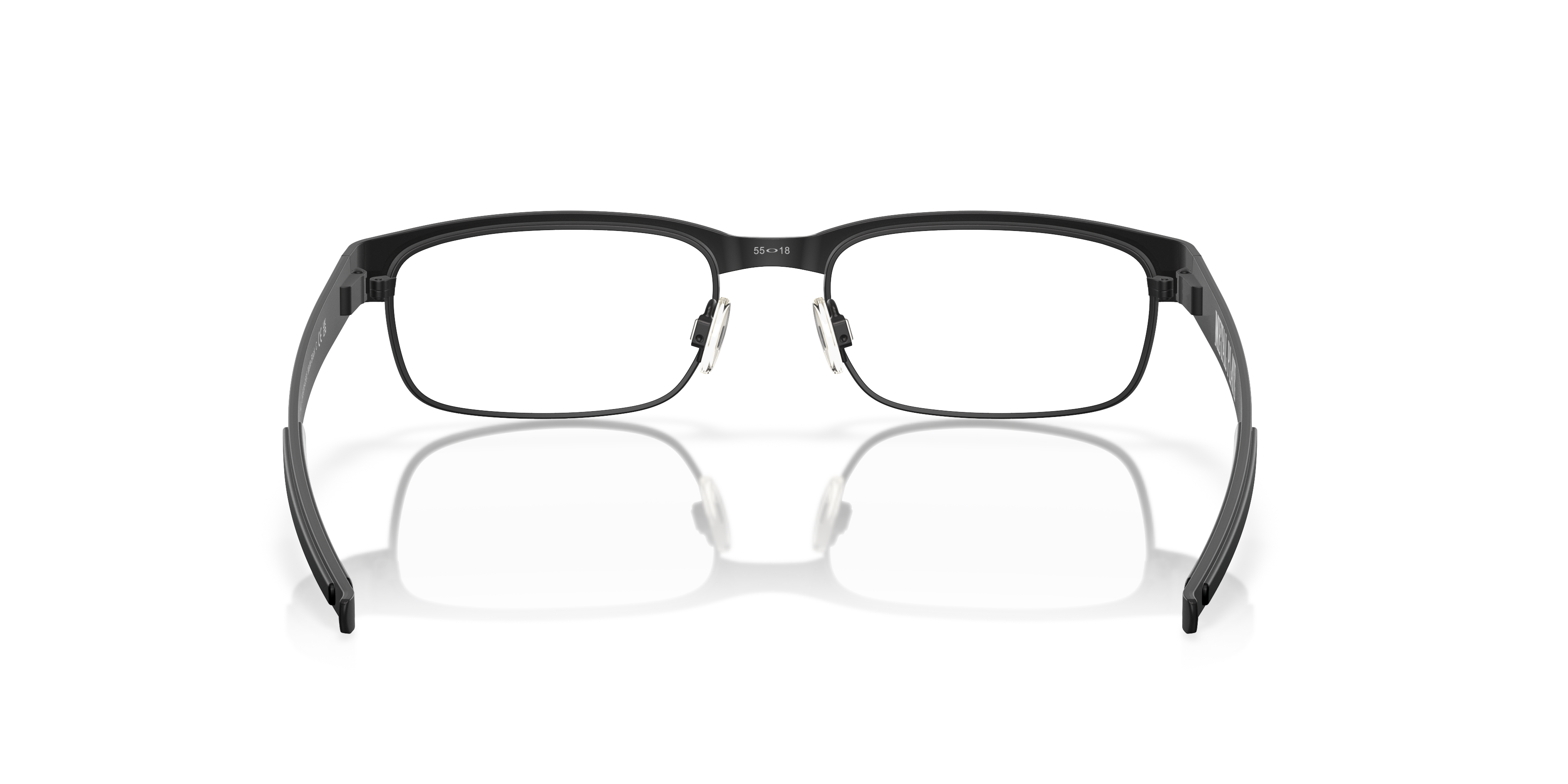 Oakley OX5038 Metal Plate Men's Rectangle Eyeglass Frames - Matte Black Frame