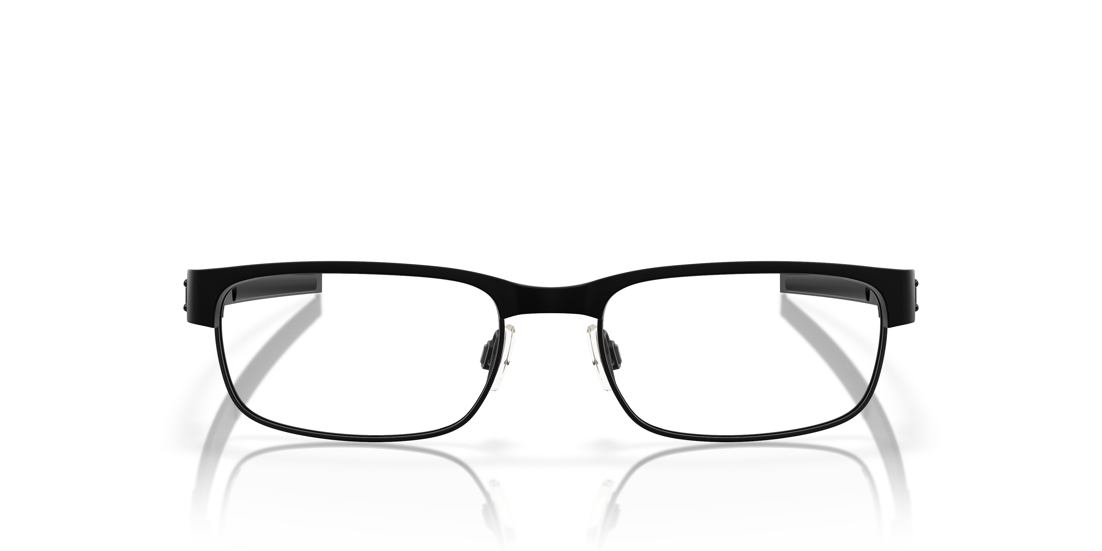Oakley OX5038 Metal Plate Men's Rectangle Eyeglass Frames - Matte Black Frame
