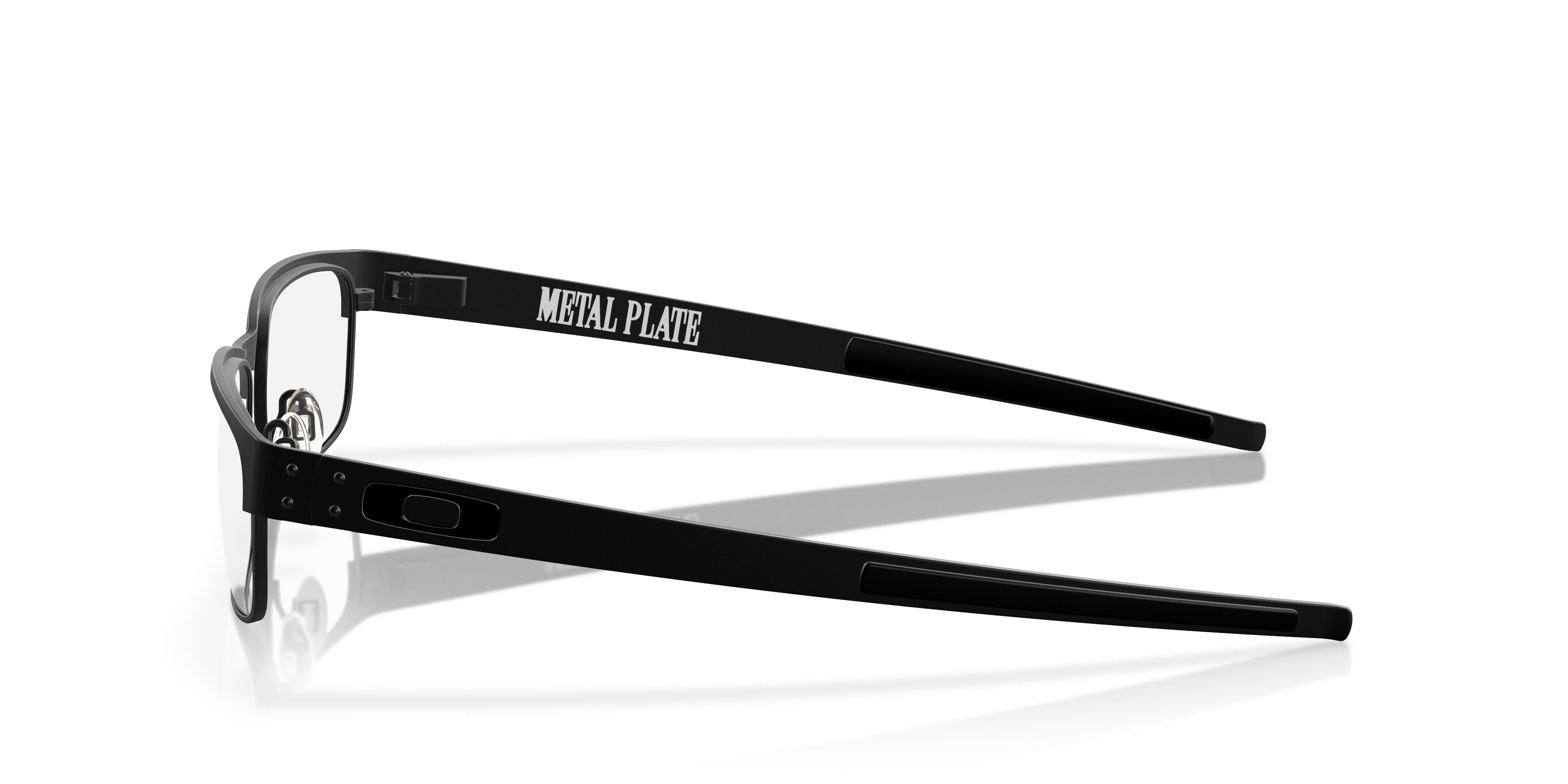 Oakley OX5038 Metal Plate Men's Rectangle Eyeglass Frames - Matte Black Frame
