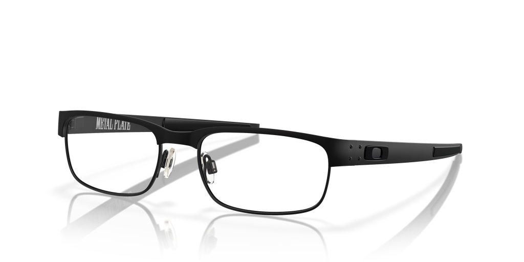 Oakley OX5038 Metal Plate Men's Rectangle Eyeglass Frames - Matte Black Frame