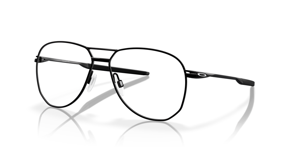 Oakley OX5077 Contrail TI Men's Round Eyeglass Frames - Satin Black Frame
