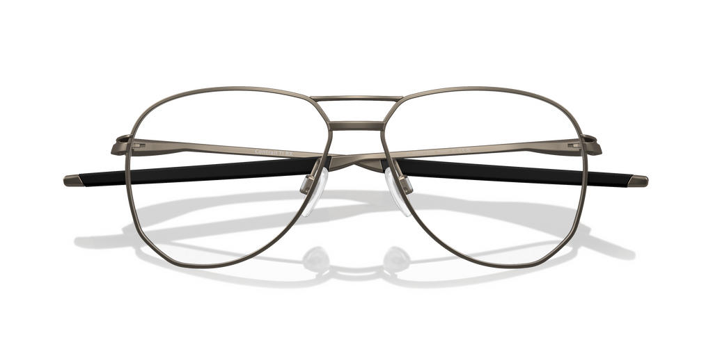 Oakley OX5077 Contrail TI Men's Round Eyeglass Frames - Pewter Frame