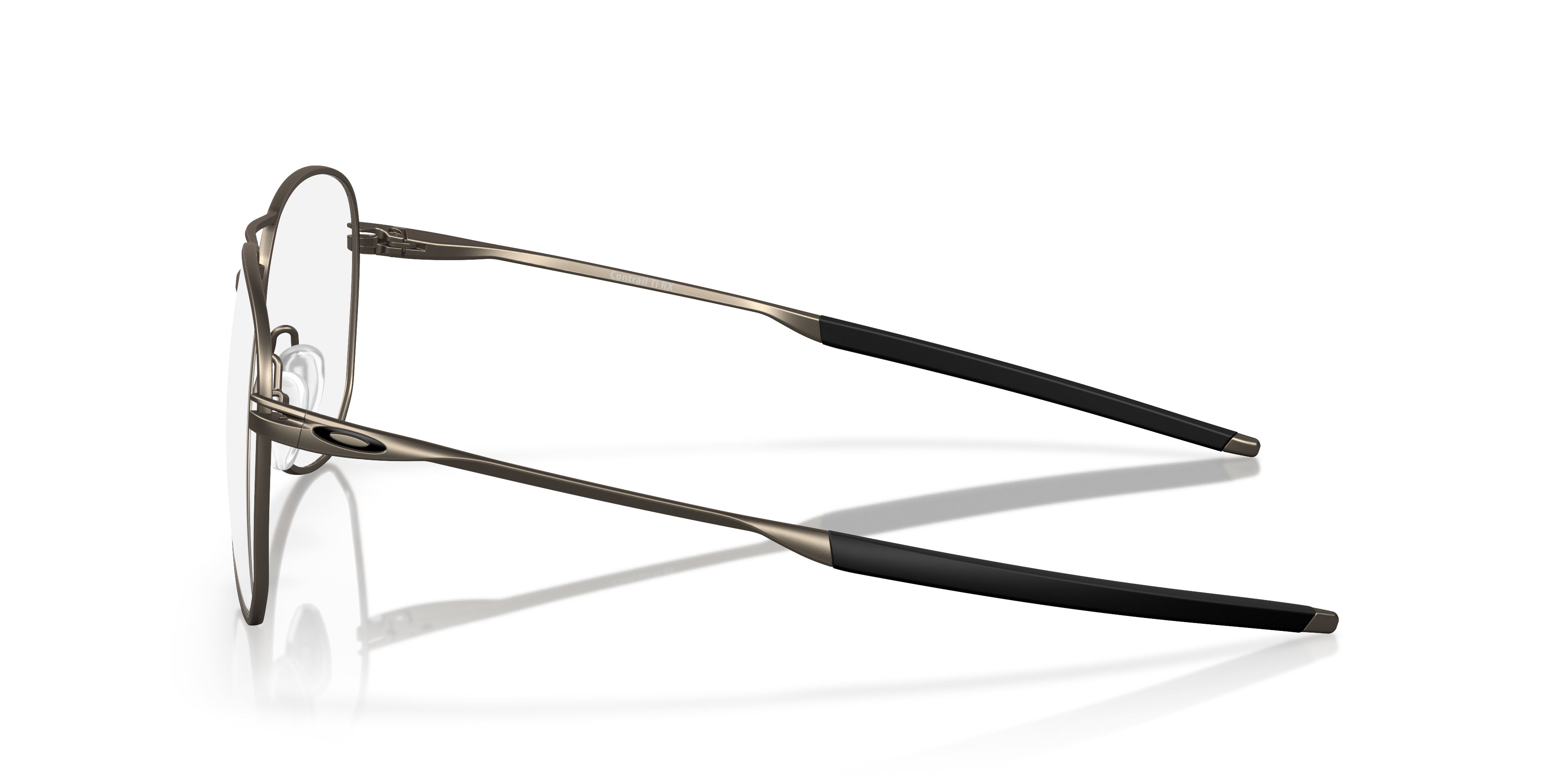 Oakley OX5077 Contrail TI Men's Round Eyeglass Frames - Pewter Frame