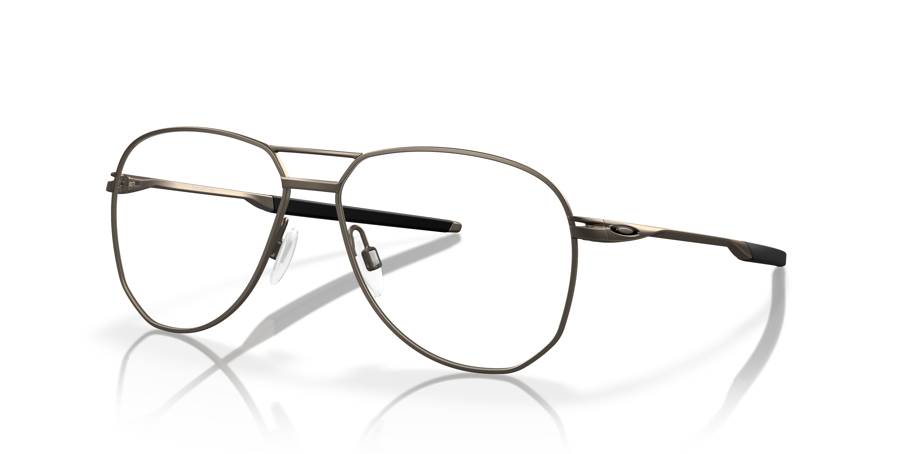 Oakley OX5077 Contrail TI Men's Round Eyeglass Frames - Satin Black Frame