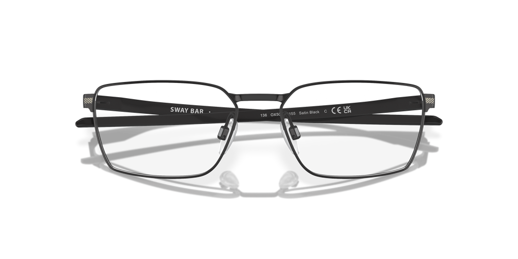 Oakley OX5078 Sway Bar Men's Rectangle Eyeglass Frames - Matte Midnight Frame
