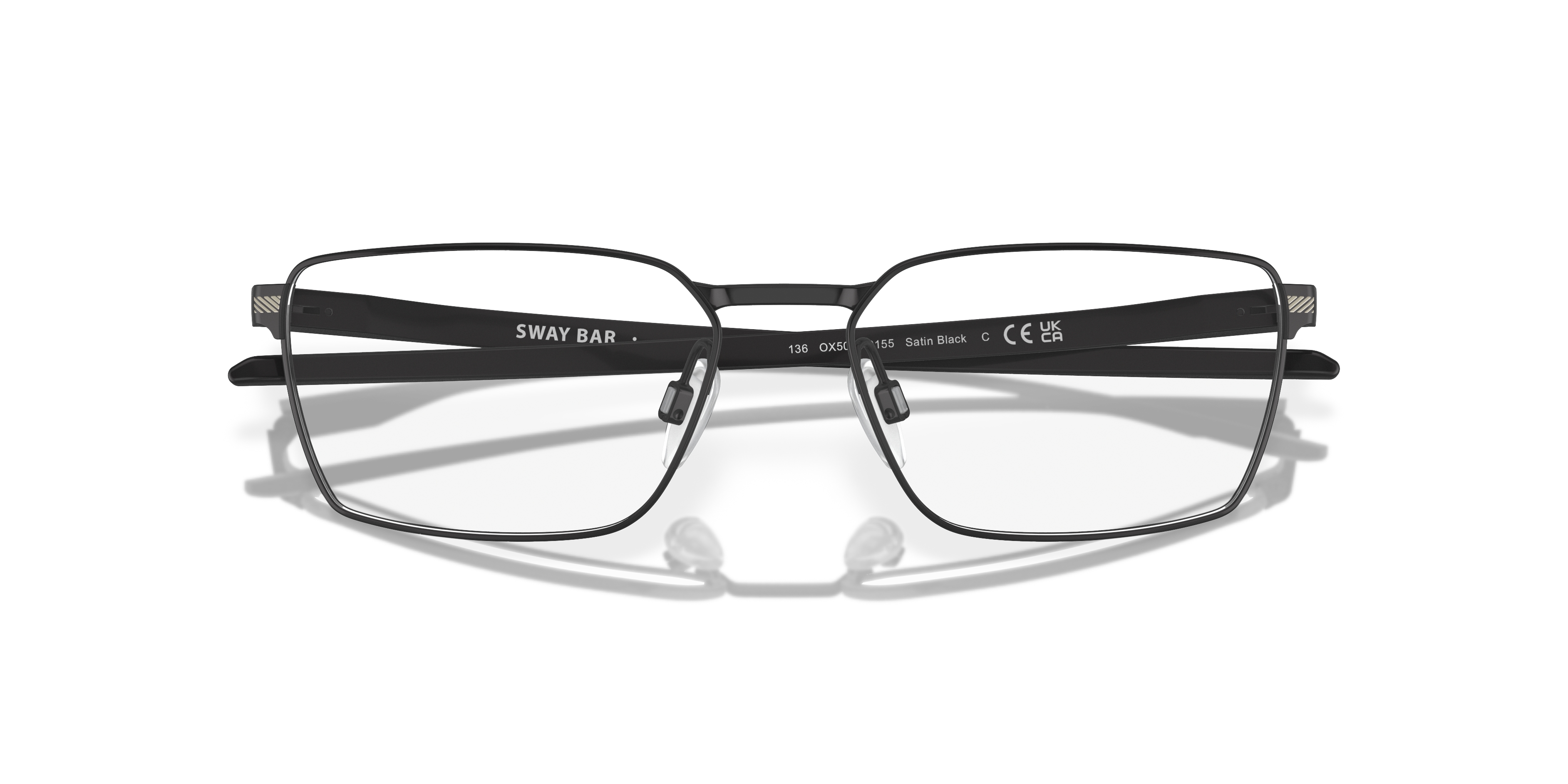 Oakley OX5078 Sway Bar Men's Rectangle Eyeglass Frames - Matte Midnight Frame