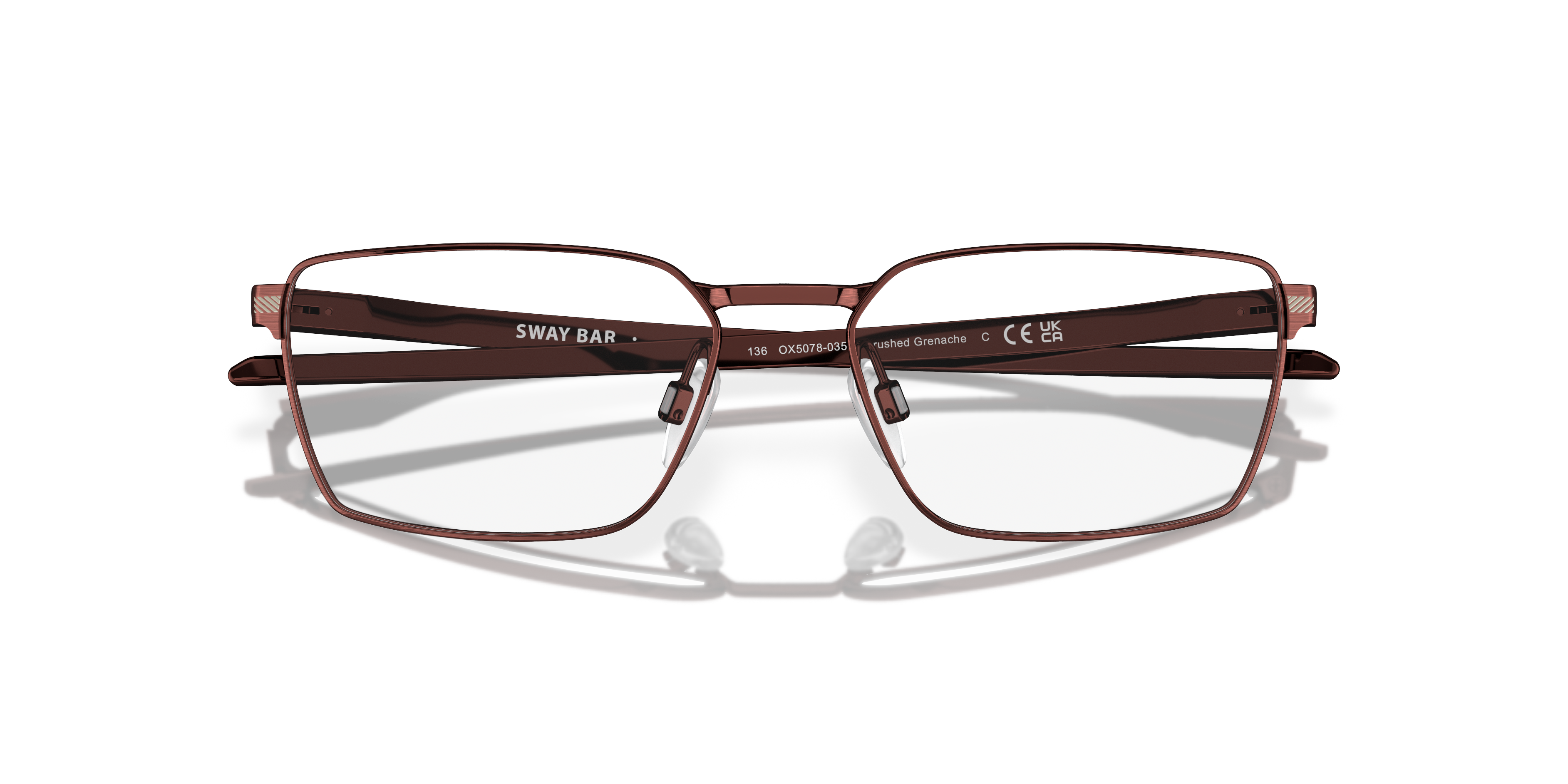 Oakley OX5078 Sway Bar Men's Rectangle Eyeglass Frames - Satin Black Frame