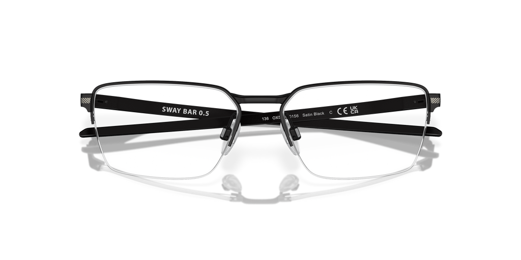 Oakley OX5080 Sway Bar 0.5 Men's Rectangle Eyeglass Frames - Matte Midnight Frame