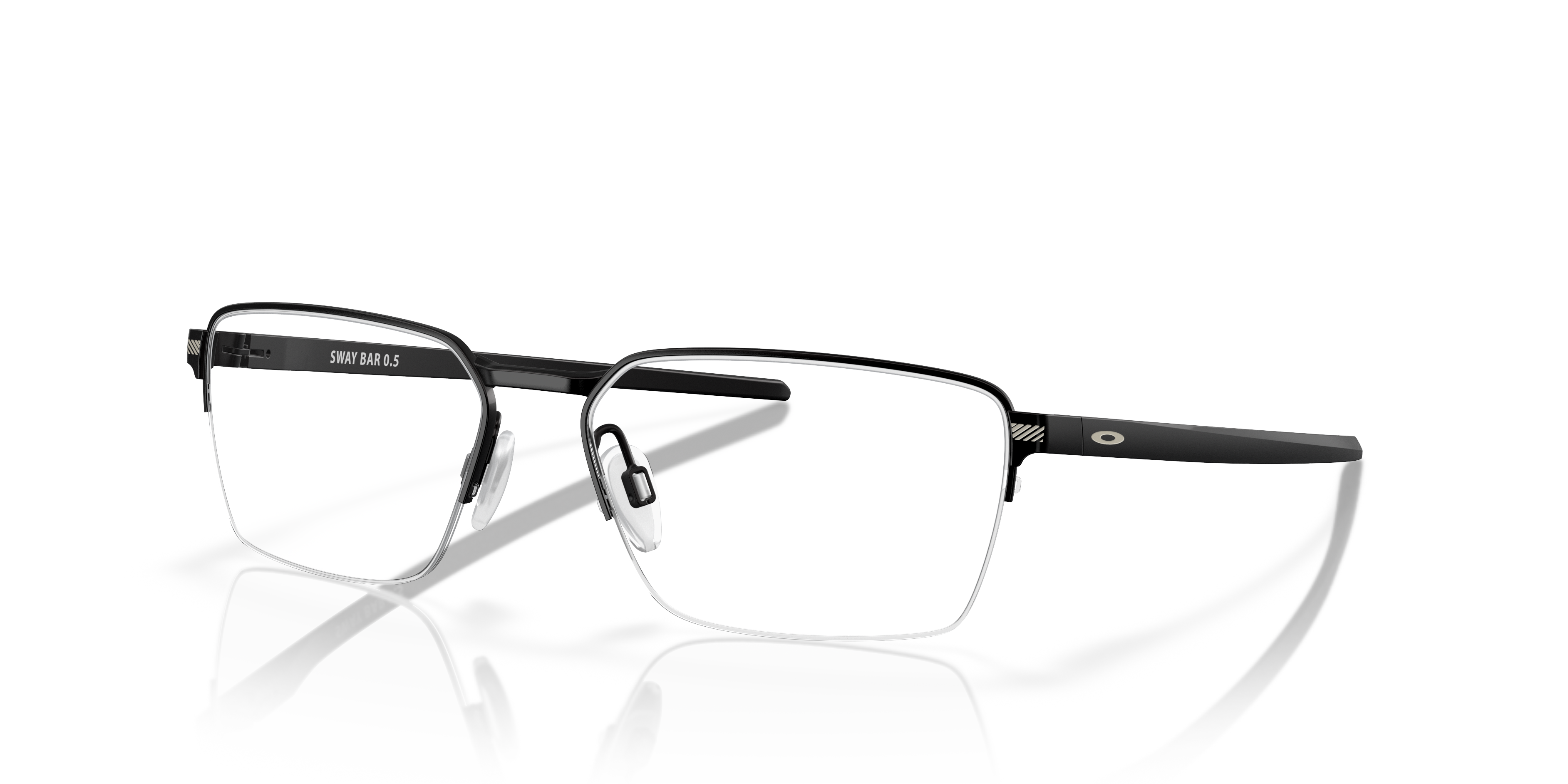Oakley OX5080 Sway Bar 0.5 Men's Rectangle Eyeglass Frames - Satin Black Frame
