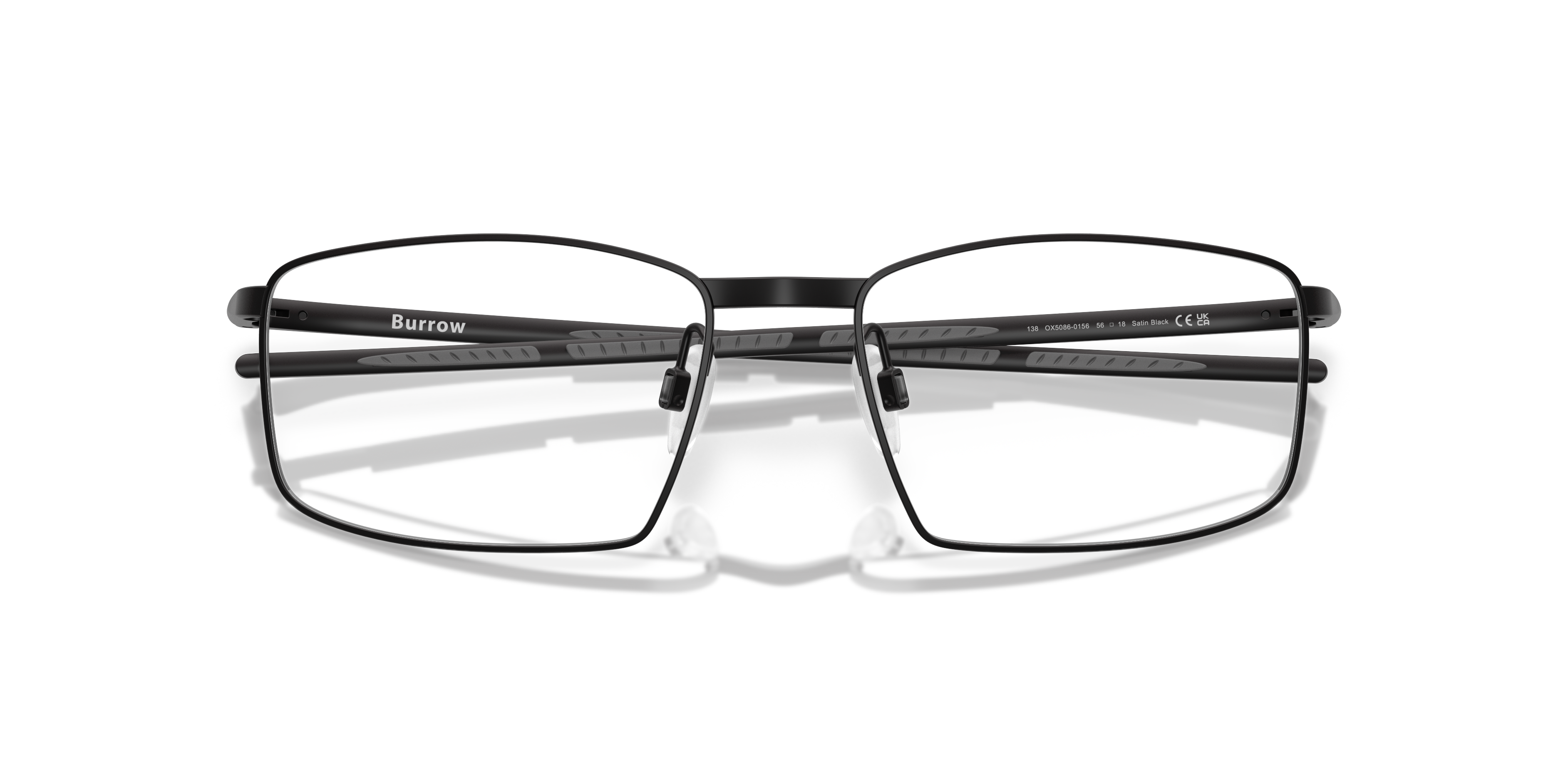 Oakley OX5086 Burrow Unisex Square Eyeglass Frames - Satin Black Frame