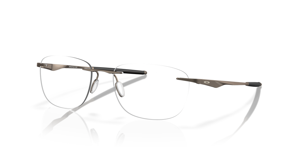 Oakley OX5118 Wingfold EVR Men's Rectangle Eyeglass Frames - Satin Pewter Frame