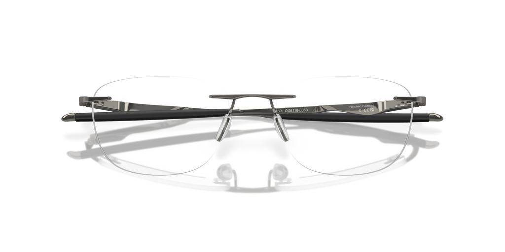 Oakley OX5118 Wingfold EVR Men's Rectangle Eyeglass Frames - Cement Frame