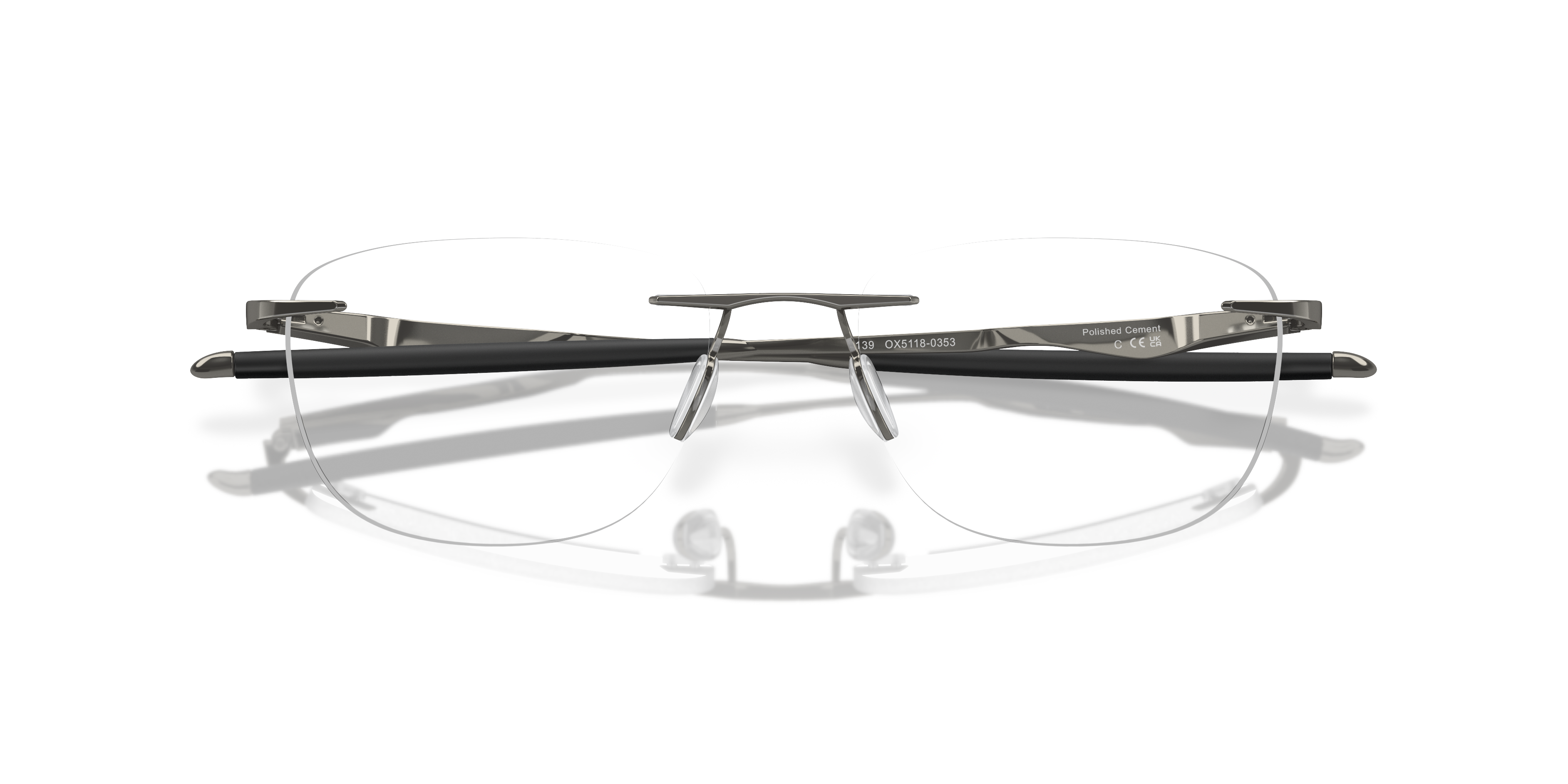 Oakley OX5118 Wingfold EVR Men's Rectangle Eyeglass Frames - Cement Frame