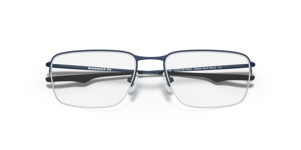 Oakley OX5148 Wingback SQ Men's Square Eyeglass Frames - Matte Dark Navy Frame