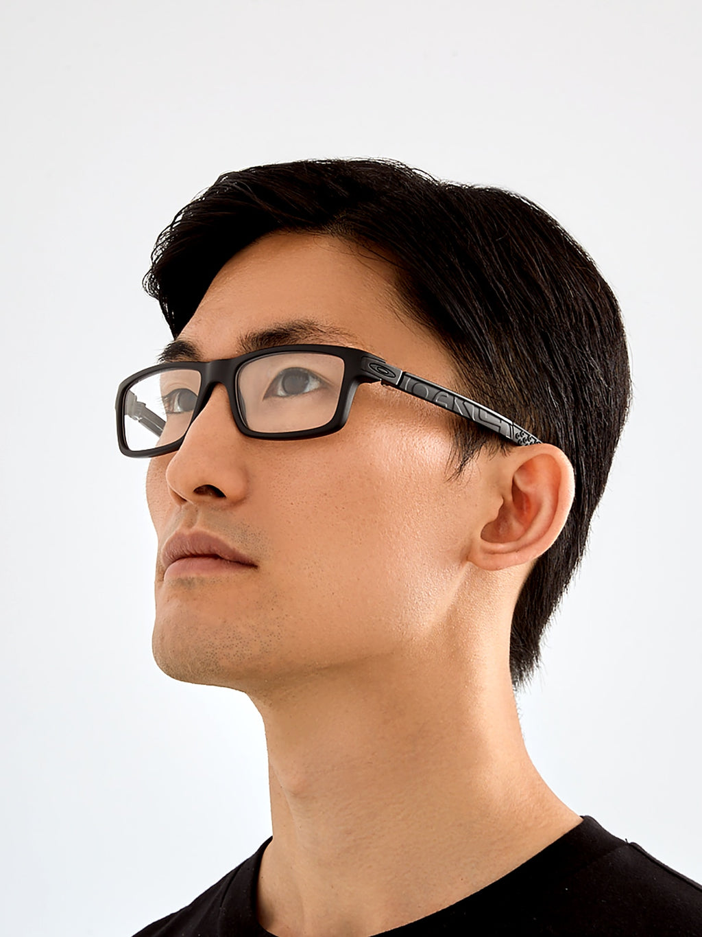 Oakley OX8026 Currency Men's Rectangle Eyeglass Frames - Satin Black Frame