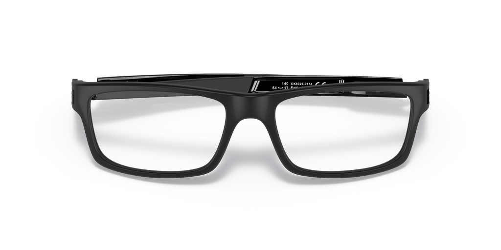 Oakley OX8026 Currency Men's Rectangle Eyeglass Frames - Polished Clear Frame