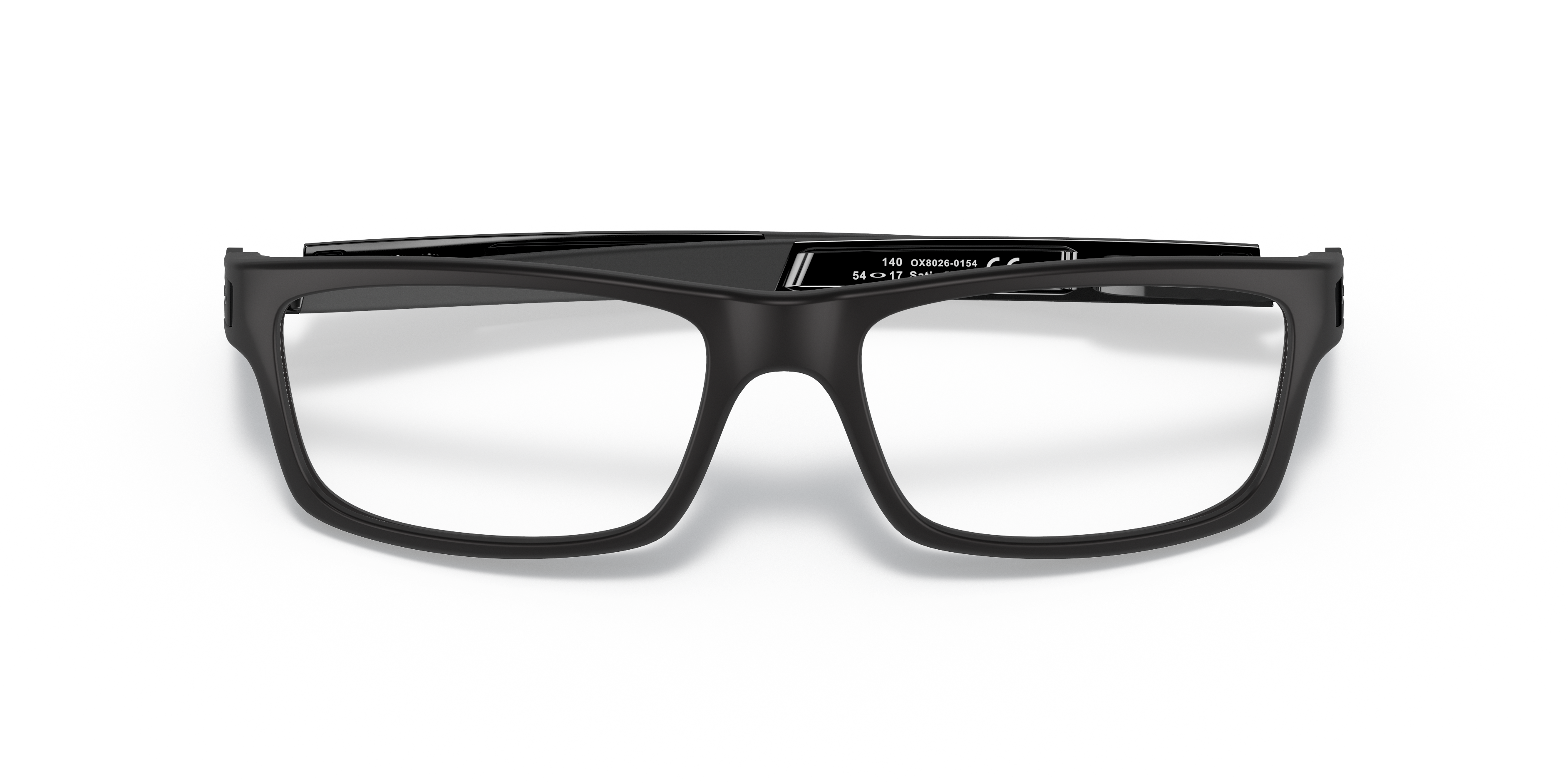 Oakley OX8026 Currency Men's Rectangle Eyeglass Frames - Polished Clear Frame
