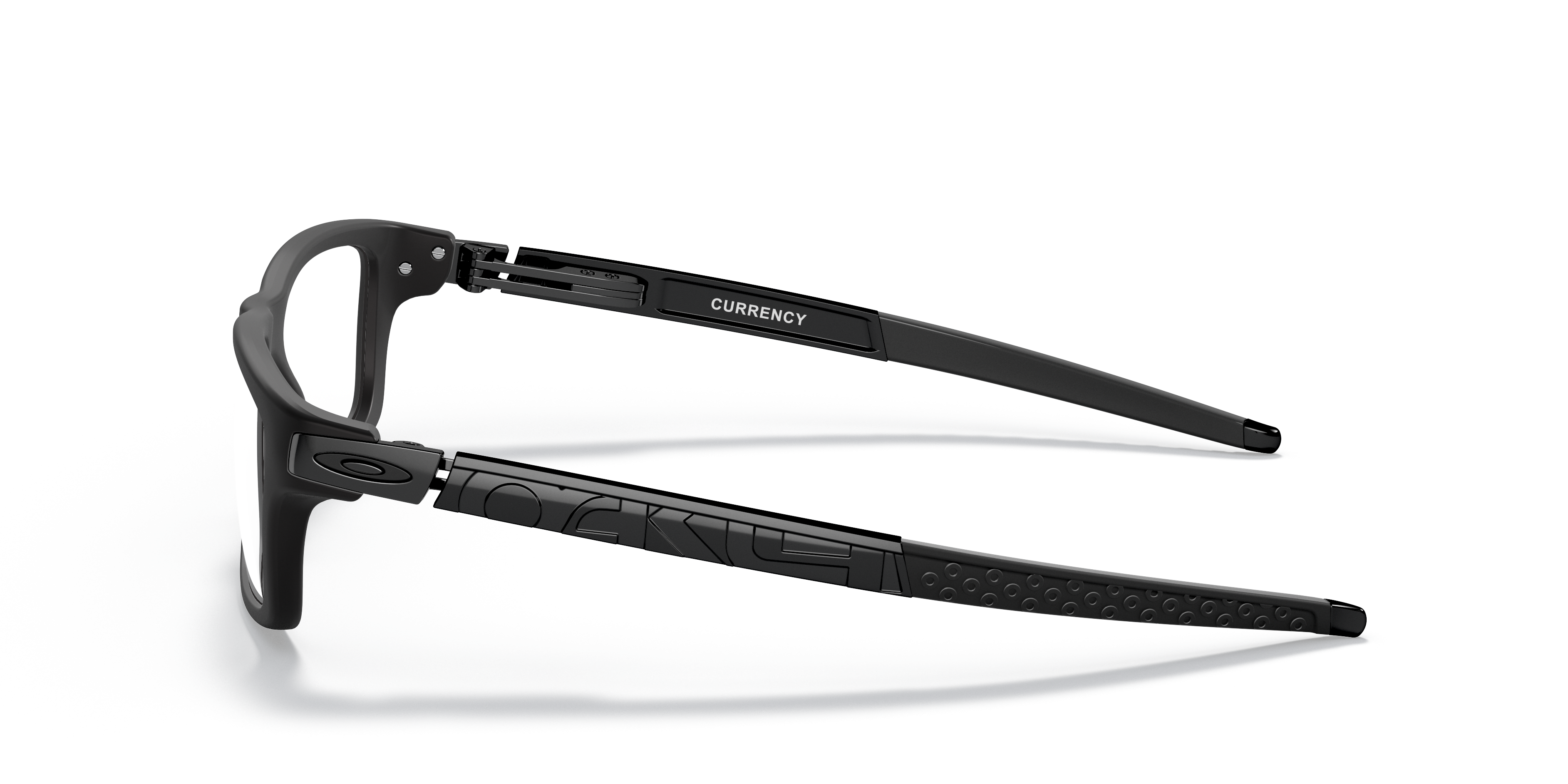 Oakley OX8026 Currency Men's Rectangle Eyeglass Frames - Satin Black Frame