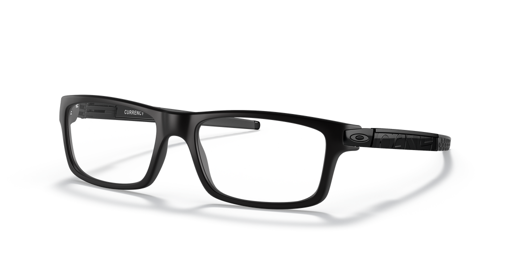 Oakley OX8026 Currency Men's Rectangle Eyeglass Frames - Satin Black Frame
