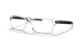 Oakley OX8026 Currency Men's Rectangle Eyeglass Frames - Polished Clear Frame