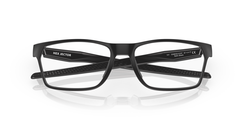 Oakley OX8032 Hex Jector Men's Rectangle Eyeglass Frames - Black Ink Frame