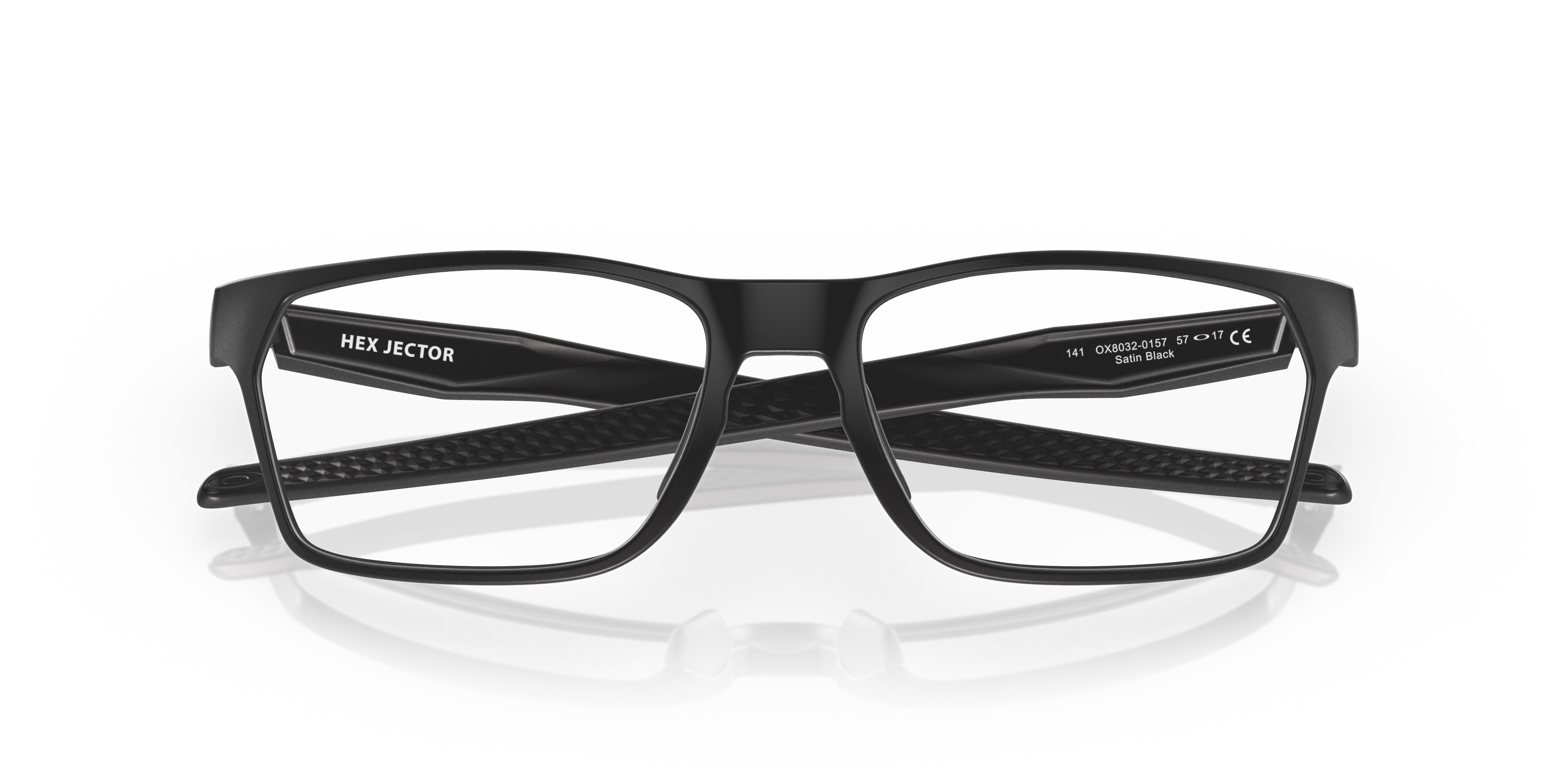 Oakley OX8032 Hex Jector Men's Rectangle Eyeglass Frames - Satin Grey Smoke Frame