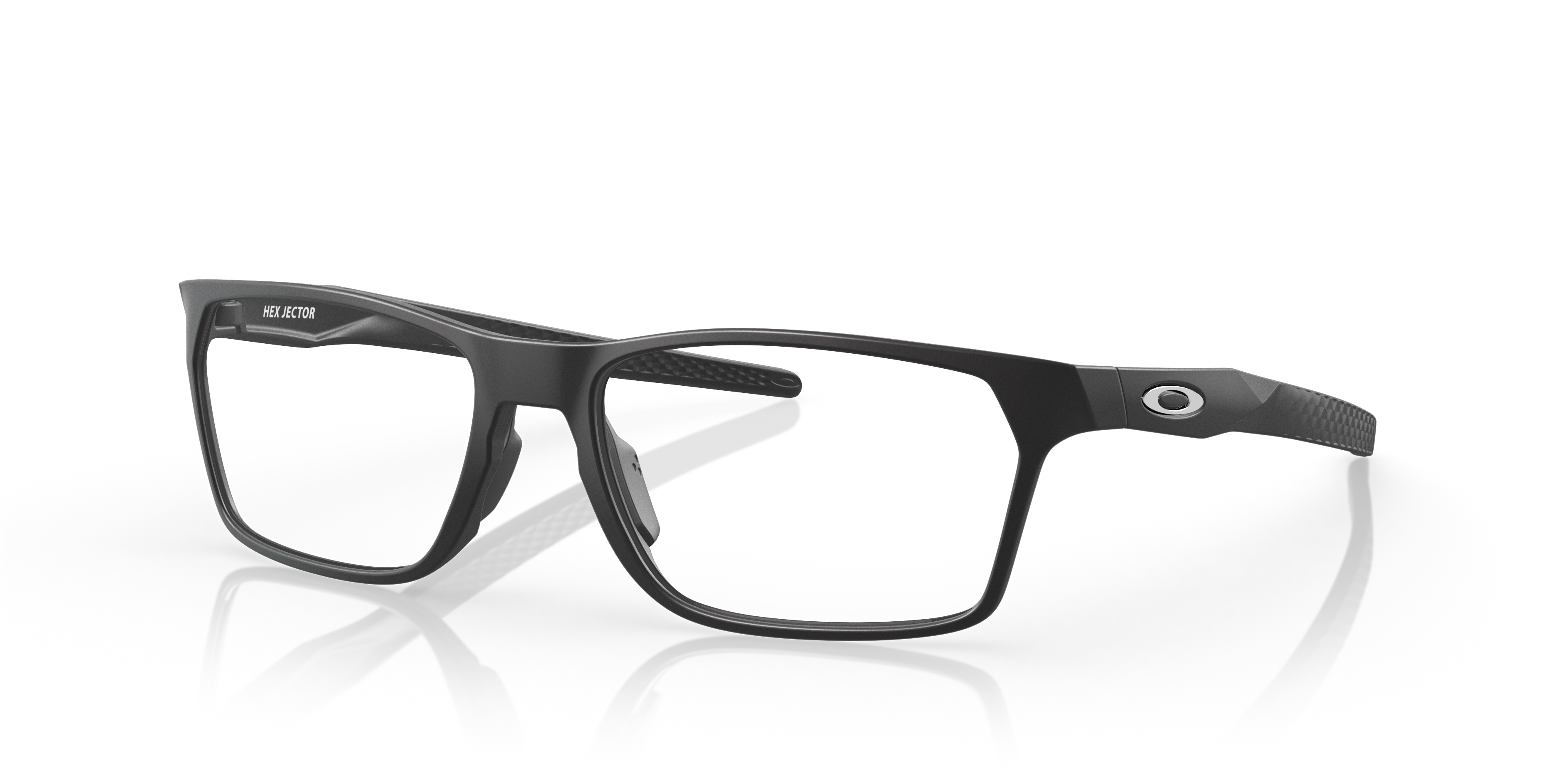 Oakley OX8032 Hex Jector Men's Rectangle Eyeglass Frames - Black Ink Frame