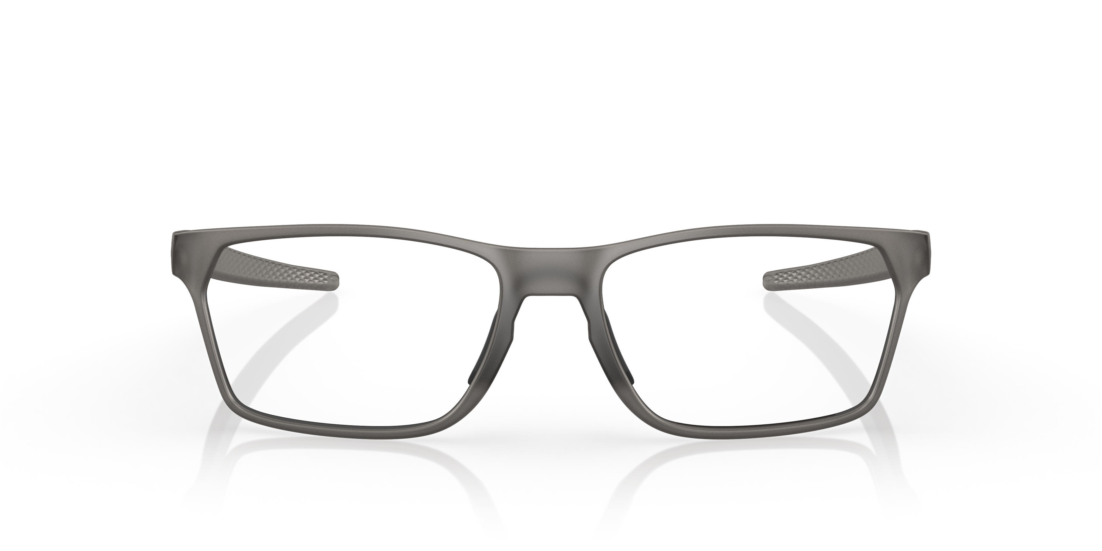 Oakley OX8032 Hex Jector Men's Rectangle Eyeglass Frames - Satin Grey Smoke Frame