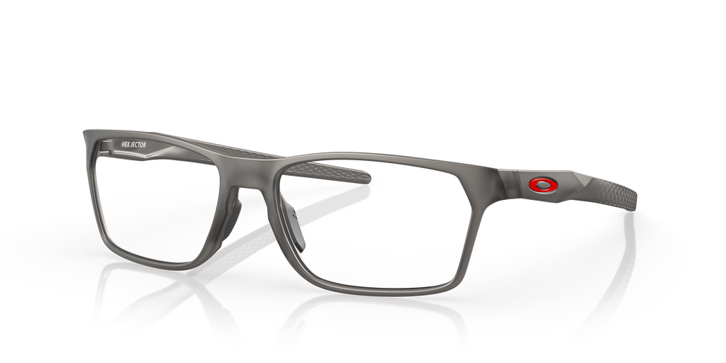 Oakley OX8032 Hex Jector Men's Rectangle Eyeglass Frames - Satin Grey Smoke Frame