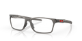 Oakley OX8032 Hex Jector Men's Rectangle Eyeglass Frames - Satin Grey Smoke Frame