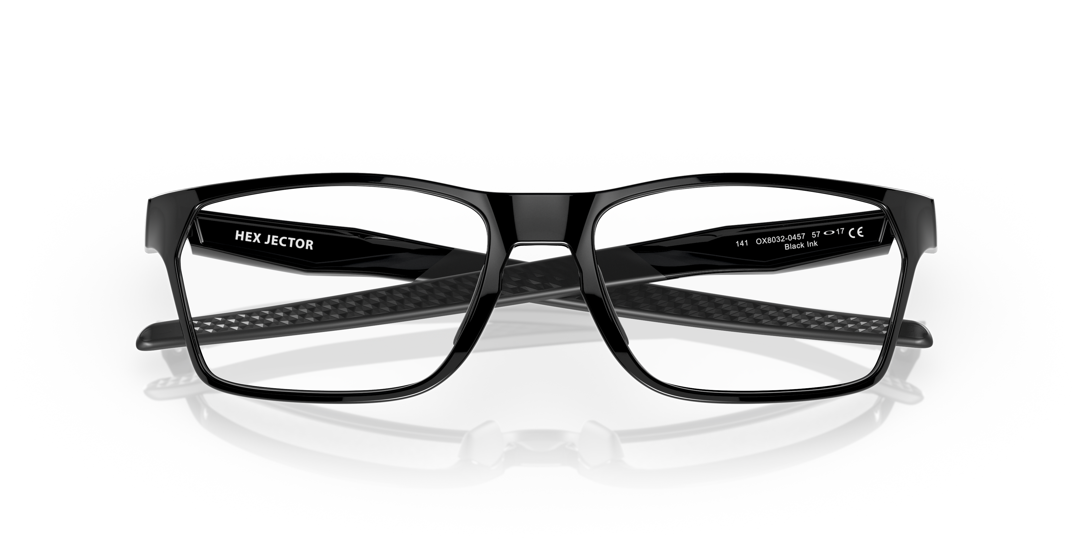 Oakley OX8032 Hex Jector Men's Rectangle Eyeglass Frames - Satin Grey Smoke Frame