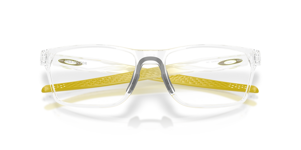 Oakley OX8032 Hex Jector Limitless Collection Men's Rectangle Eyeglass Frames - Polished Clear