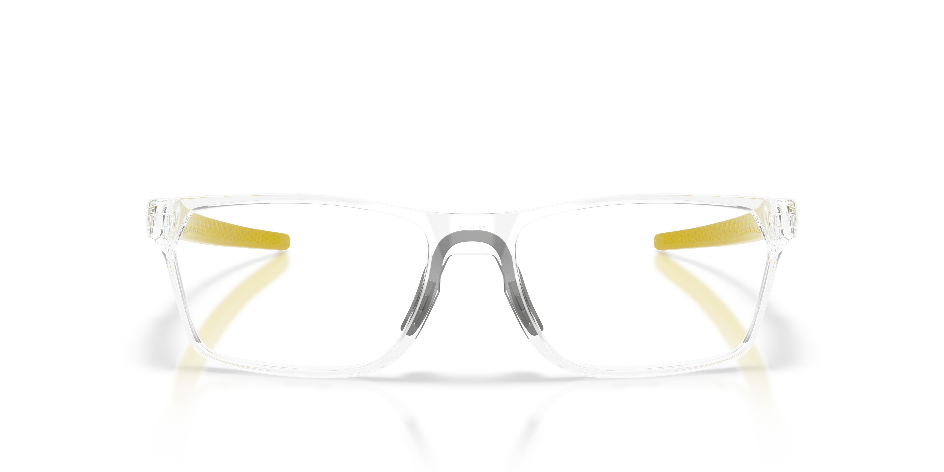 Oakley OX8032 Hex Jector Limitless Collection Men's Rectangle Eyeglass Frames - Polished Clear
