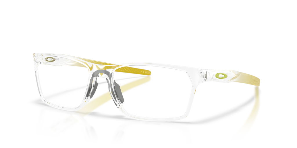 Oakley OX8032 Hex Jector Limitless Collection Men's Rectangle Eyeglass Frames - Polished Clear