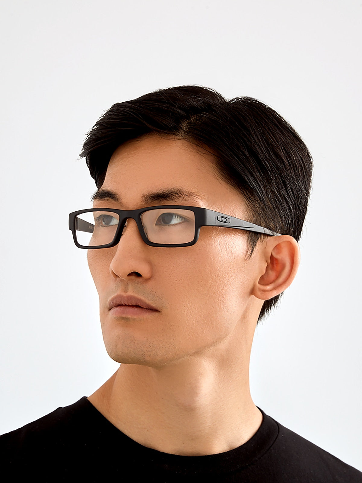 Oakley OX8046 Airdrop Men's Rectangle Eyeglass Frames - Satin Black Frame