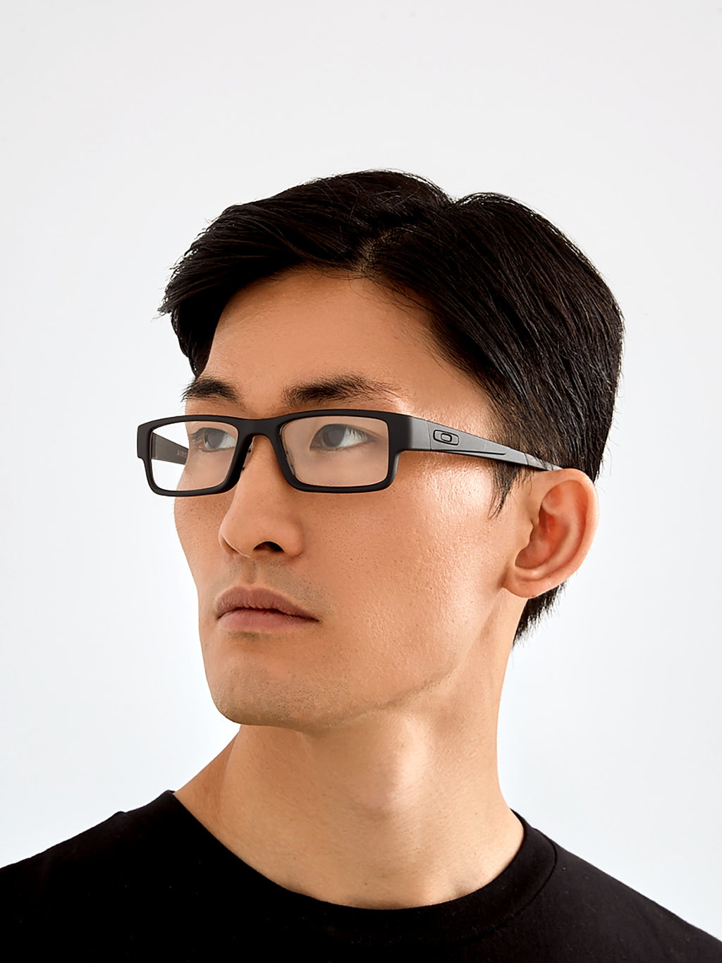 Oakley OX8046 Airdrop Men's Rectangle Eyeglass Frames - Satin Black Frame
