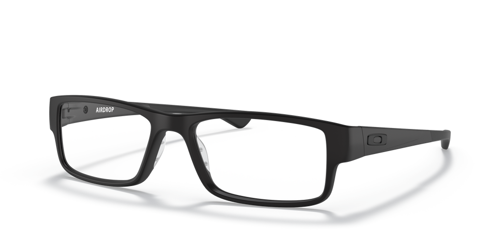 Oakley OX8046 Airdrop Men's Rectangle Eyeglass Frames - Satin Black Frame