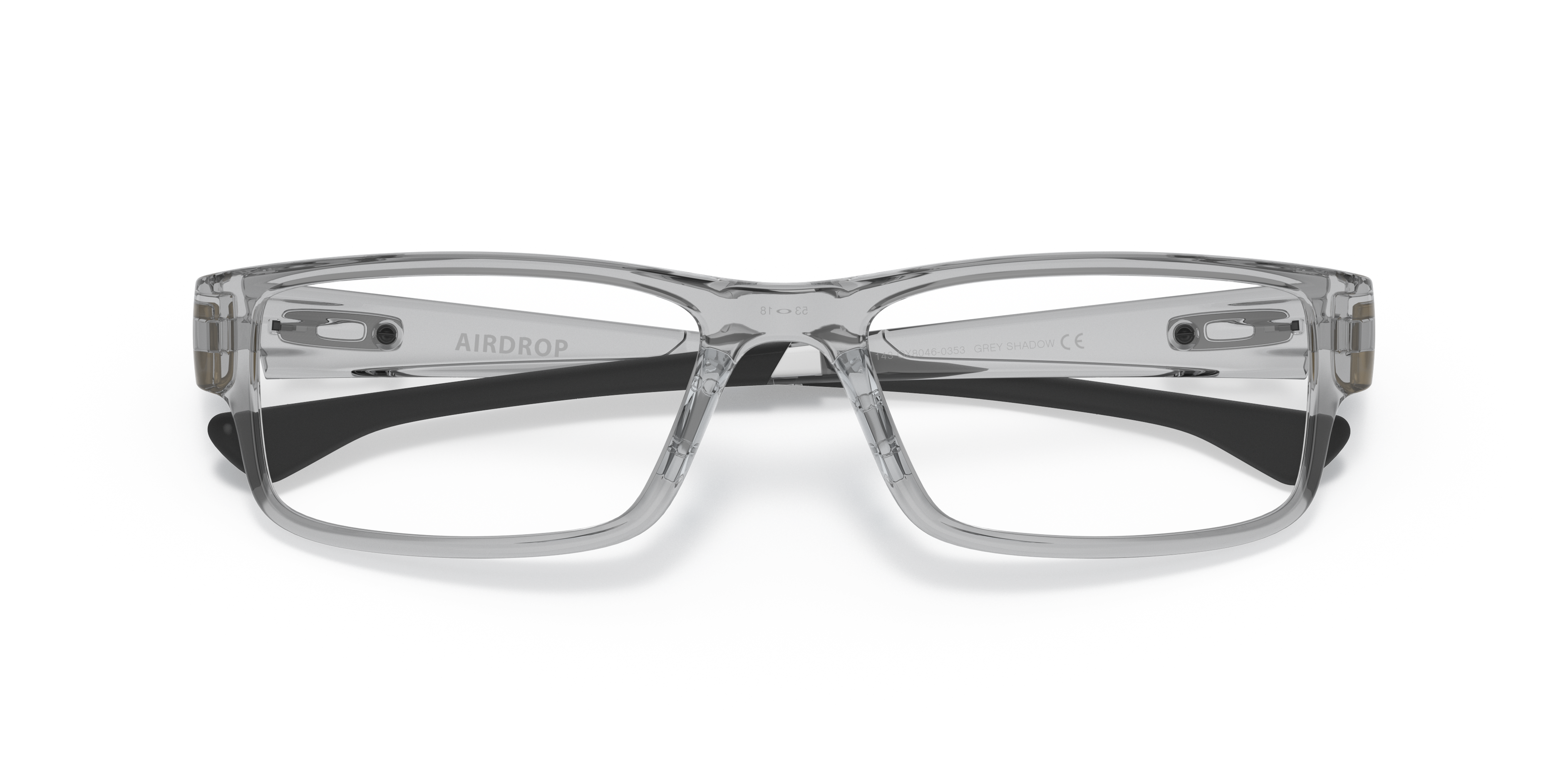 Oakley OX8046 Airdrop Men's Rectangle Eyeglass Frames - Satin Black Frame