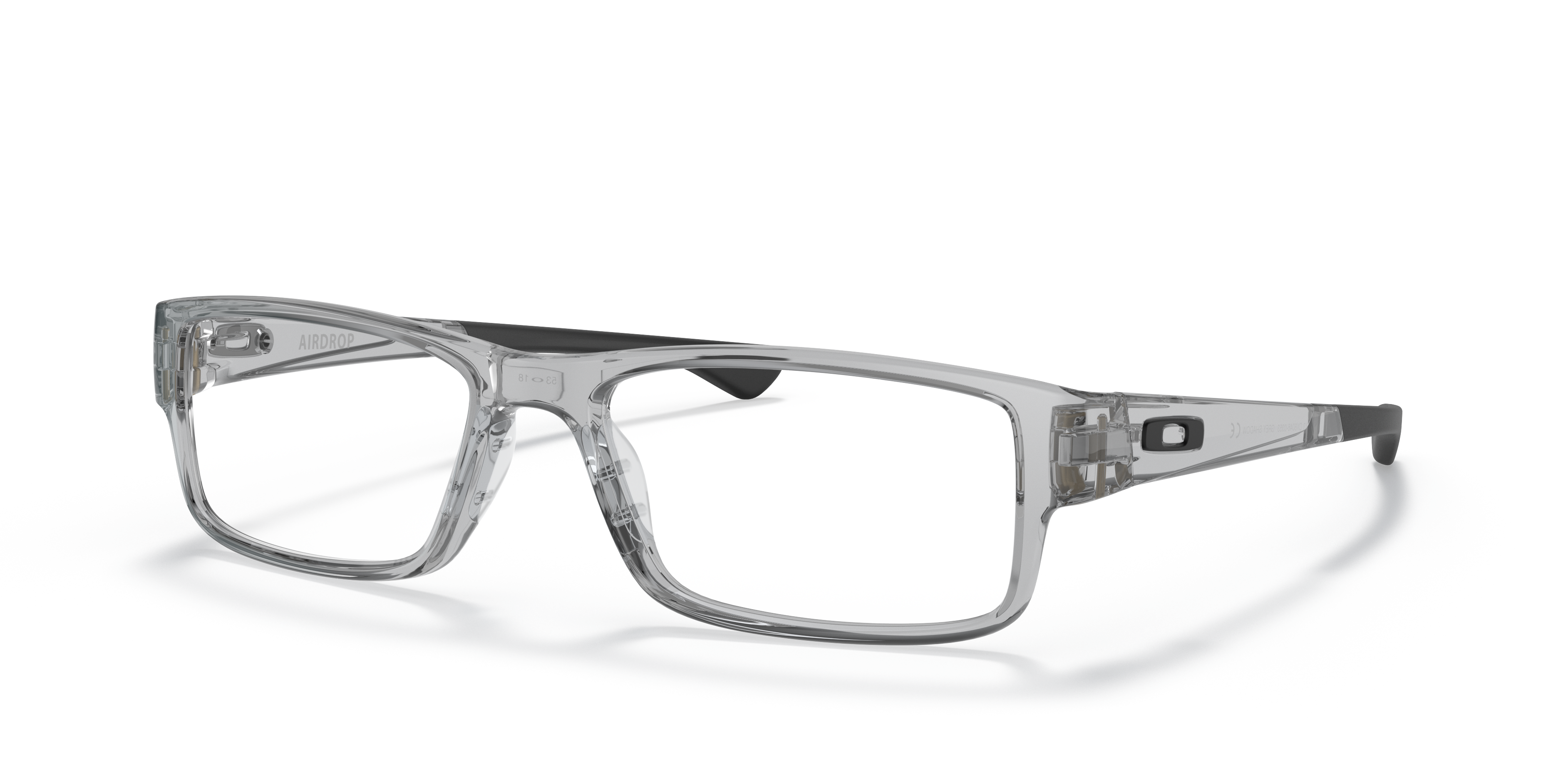 Oakley OX8046 Airdrop Men's Rectangle Eyeglass Frames - Grey Shadow Frame