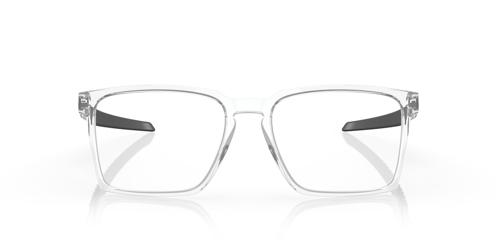 Oakley OX8055 Exchange Men's Rectangle Eyeglass Frames - Polished Clear Frame