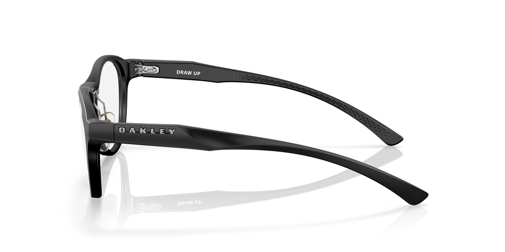 Oakley OX8057 Draw Up Women's Round Eyeglass Frames - Satin Black Frame
