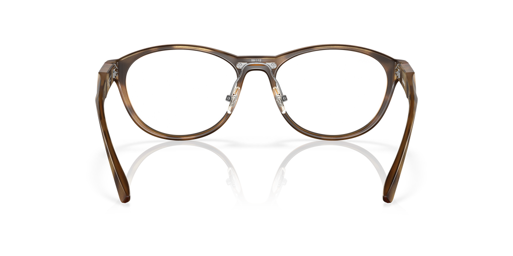 Oakley OX8057 Draw Up Women's Round Eyeglass Frames - Satin Brown Tortoise Frame