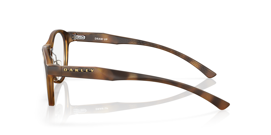 Oakley OX8057 Draw Up Women's Round Eyeglass Frames - Matte Dark Stonewash Frame