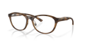 Oakley OX8057 Draw Up Women's Round Eyeglass Frames - Satin Brown Tortoise Frame