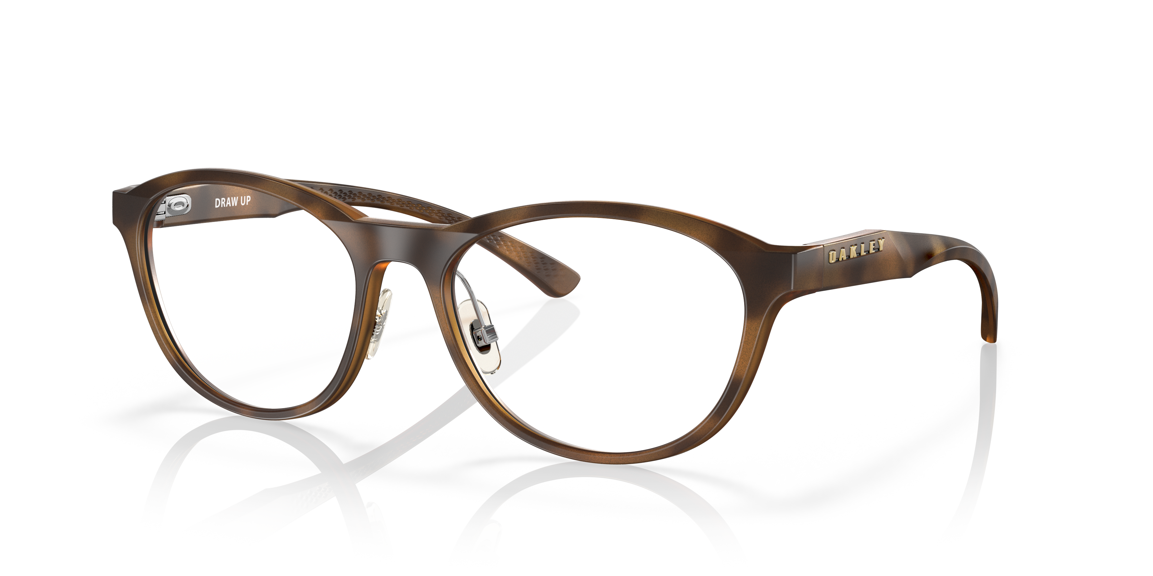 Oakley OX8057 Draw Up Women's Round Eyeglass Frames - Matte Dark Stonewash Frame
