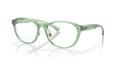 Oakley OX8057 Draw Up Women's Round Eyeglass Frames - Polished Trans Jade Frame
