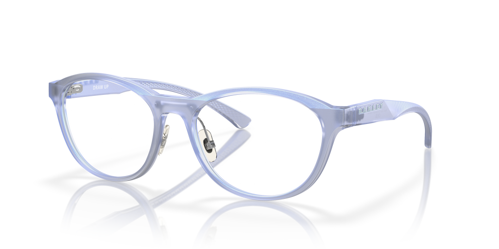 Oakley OX8057 Draw Up Women's Round Eyeglass Frames - Matte Dark Stonewash Frame