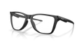 Oakley OX8058 The Cut Men's Square Eyeglass Frames - Satin Black Frame
