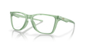 Oakley OX8058 The Cut Men's Square Eyeglass Frames - Polished Trans Jade Frame